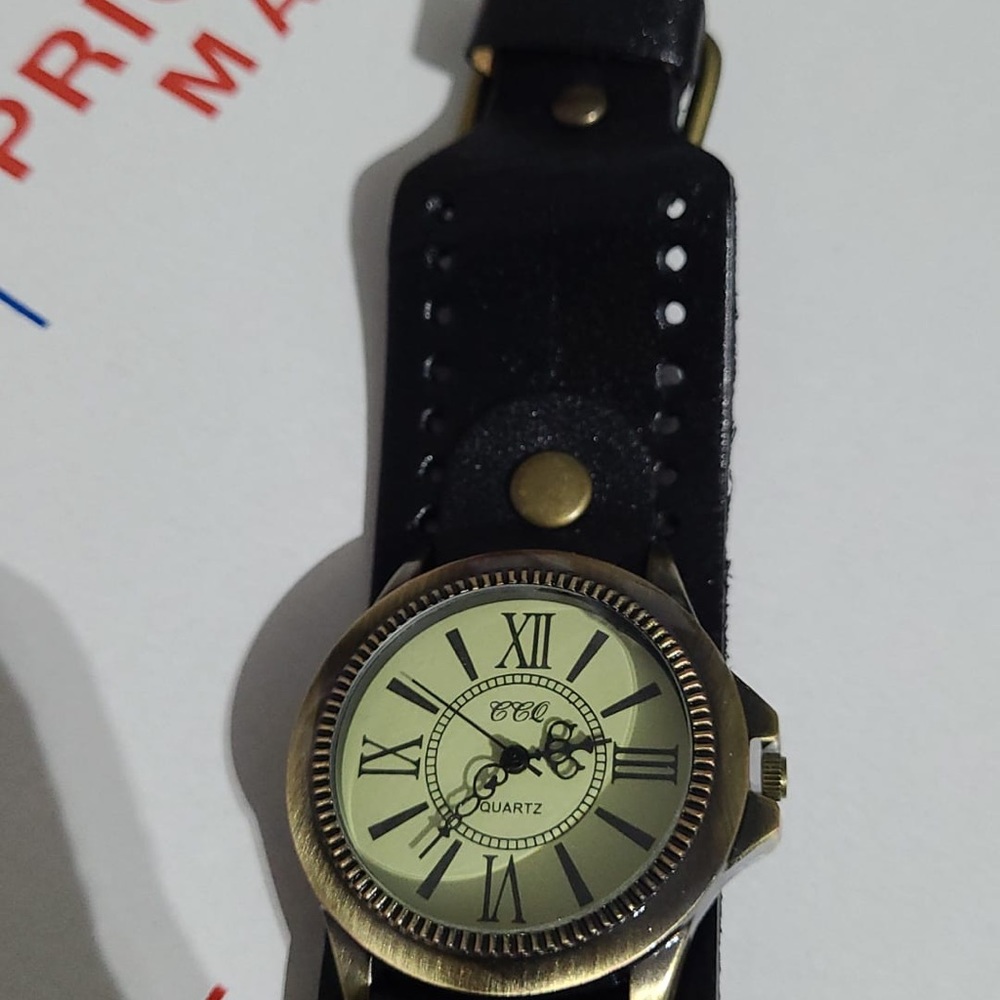 CCQ High Quality Vintage Leather Bracelet Watch An - Picture 4 of 7